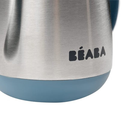 Beaba Stainless Steel Sippy Cup - Insulated, Spill-Proof Toddler Cup with Removable Handles | 8.5 oz, Rain