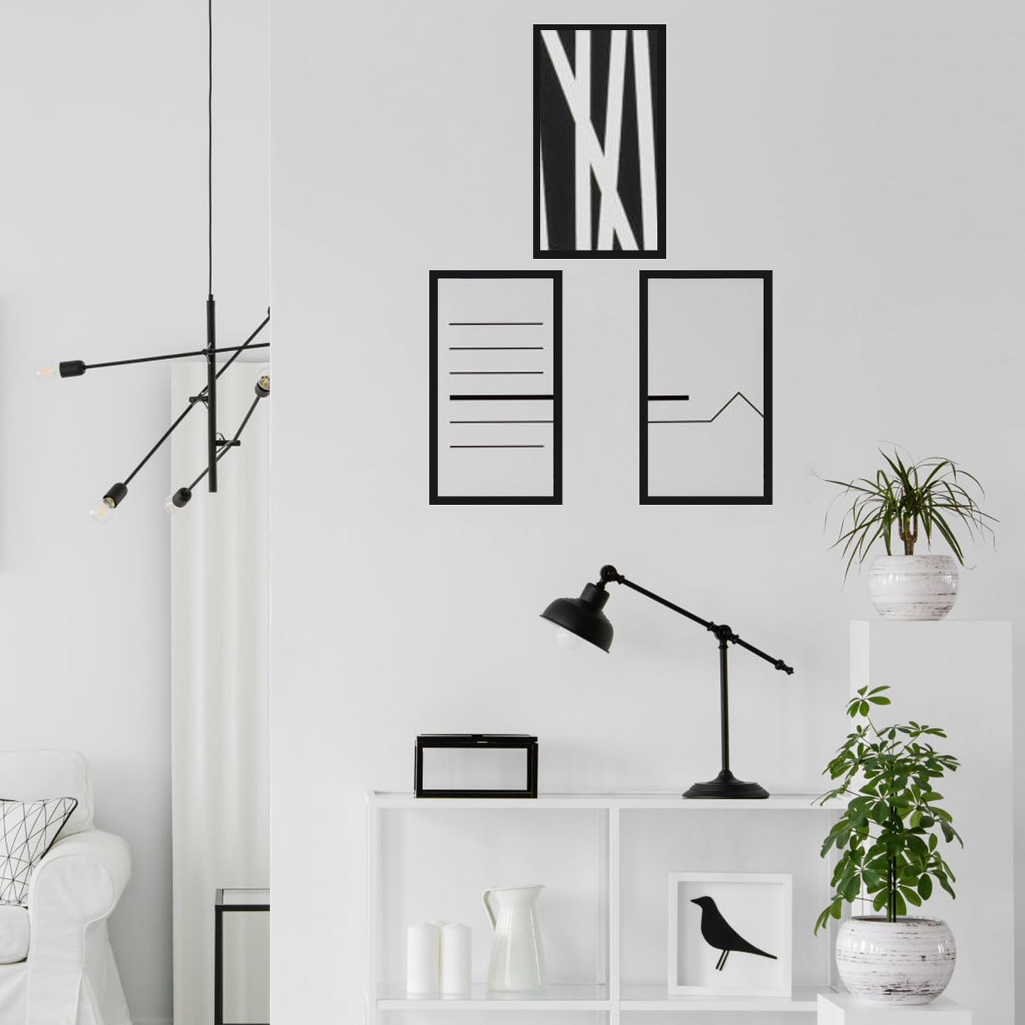 MENNTHUI 10x18 Black Picture Frame, Wall Mounting Horizontally or Vertically, Decoration for Photos, Paintings, Posters, Artwork