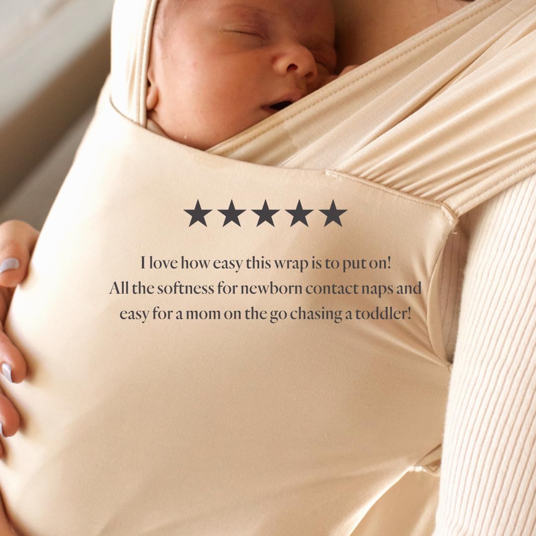 WildBird Newborn Baby Carrier - Aerial Buckle Wrap with Soft Fabric & Head Support | 0-6 Months, Sparrow