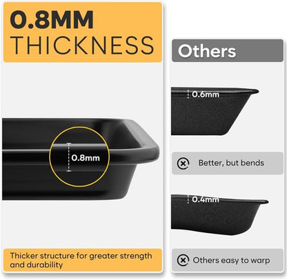 Half Sheet Pan - 17.3” x 13.1” Non-Stick Baking Sheets | Heavy-Duty Cookie Trays