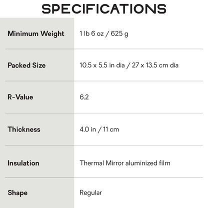 Nemo Equipment Eclipse All-Season Lightweight Insulated Sleeping Pad - Birch Bud/Stormy Night - Long Wide (76"x25")