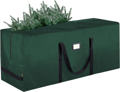 BALEINE Christmas Tree Storage Bag - Heavy Duty 9 ft Extra Large with Reinforced Handles & Dual Zippers (Green)