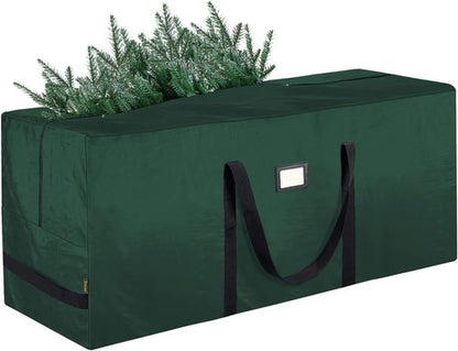 BALEINE Christmas Tree Storage Bag - Heavy Duty 9 ft Extra Large with Reinforced Handles & Dual Zippers (Green)