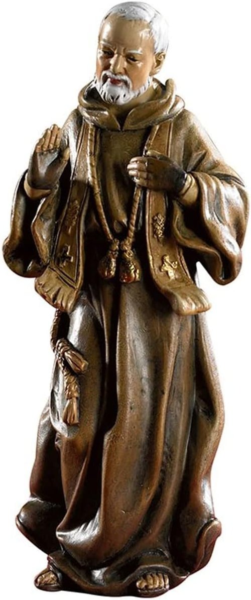 Avalon Gallery Bellavista Mini Saints Statues - 4-Inch Saint Pio Figurine in Gift Box