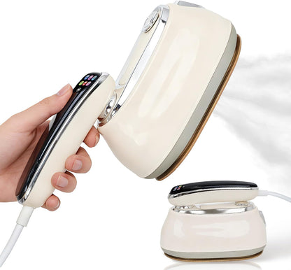 Skiennix 2-in-1 Garment Steamer - 1200W Handheld Clothes Steamer with LED Display & 15s Heat-Up