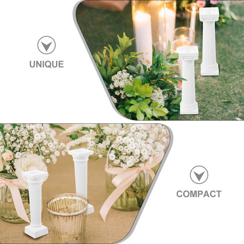 VOSAREA Mini Roman Column Decoration - 6Pcs Pillars for Photography & Wedding Decor | Sand Table Accent