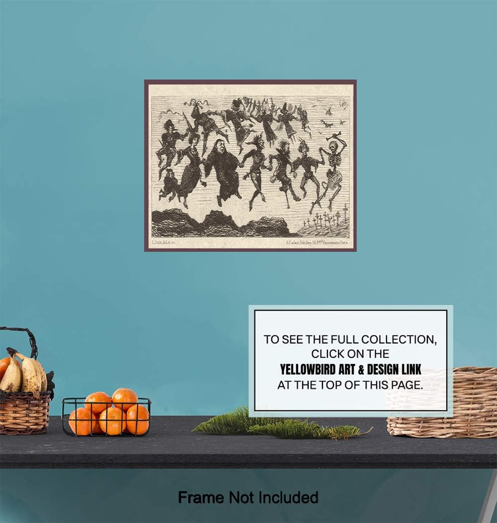 Regine Switzerland Witches Decor | Gothic Wall Art for Pagan and Wiccan Homes - Unframed Print