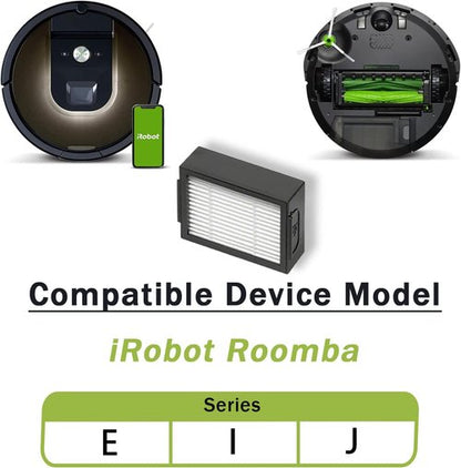 iRobot 6 Pack HEPA Vacuum Filters - Compatible with Roomba i, j & e Series | High-Efficiency Replacement Parts
