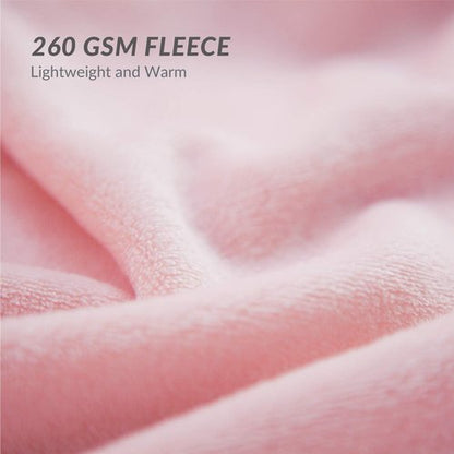 Bedsure GentleSoft Fleece Blanket - King Size Pink Plush Throw, Soft & Lightweight, 108x90 Inches