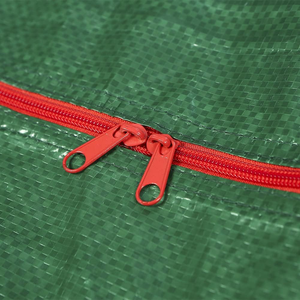 Sattiyrch Christmas Garland Storage Bags - Waterproof Dual Zipper Design with Card Slot | 2-Pack (Green)