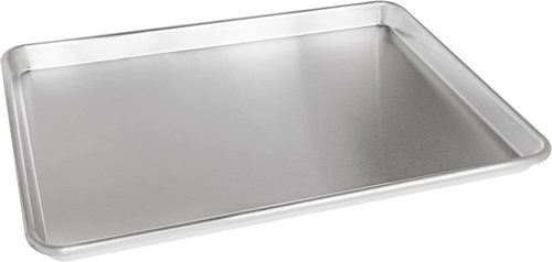Fat Daddio's Half Sheet Pan Set - Natural Aluminum, 2-Pack for Perfect Baking & Cooking