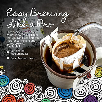 Organic Pour Over Coffee Advent Calendar - 25 Flavored Ground Coffees