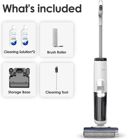 Tineco iFLOOR 5 Breeze Cordless Wet Dry Vacuum - One-Step Cleaning for Hard Floors | Lightweight & Self-Cleaning