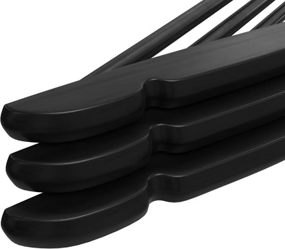 Utopia Home Wooden Hangers 20 Pack - Durable Slim Coat Hangers with 360-Degree Rotatable Hook - Black