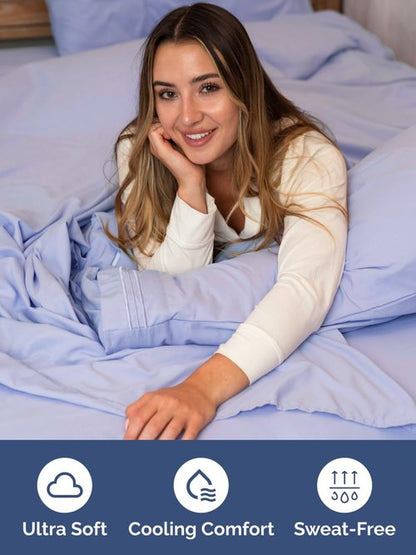 Extra Deep Split King Fitted Sheet - Hotel Luxury Single Fitted Sheet Only - Easily Fits 18 inch to 24 inch Mattress - Ultra Soft, Wrinkle Free with Extra Deep Pockets - Breathable & Comfy - Lavender