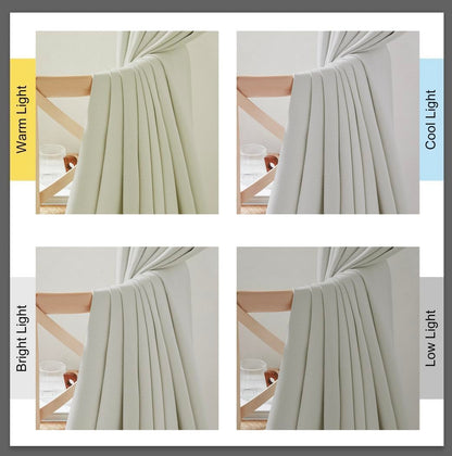 NICETOWN Room Darkening Curtains 84 inches Long Thermal Faux Linen Curtains for Bedroom 2 Panels, Pinch Pleated Light Blocking Thermal Insulated Thick Drapes for Living Room, Natural, W50 x L84