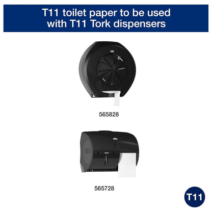 Tork OptiCore Toilet Paper Rolls - Advanced 2-Ply White, Mid-Size, 36 Rolls x 865 Sheets