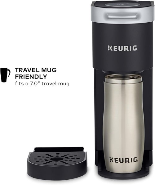 Keurig K-Mini Coffee Maker - Compact Single Serve K-Cup Brewer with Cord Storage | Black, 6-12oz Brew Size