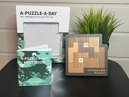 DragonFjord A-Puzzle-A-Day Premium Boxed Edition | 365+ Daily Challenges with Magnetic Storage & Hint Book