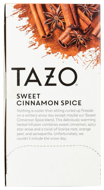 Tazo Herbal Tea Sweet Cinnamon Spice -- 20 Tea Bags - 2 pc