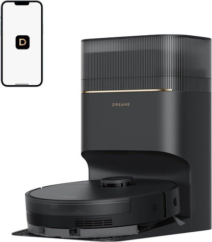 DREAME D20 Pro Plus Robot Vacuum - 13,000Pa Suction, DuoBrush for Pet Hair, Self-Emptying | Black