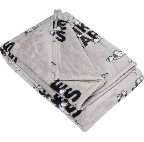 Berkshire Peanuts Snoopy I Like NAPS Grey Throw Blanket 50 x 70