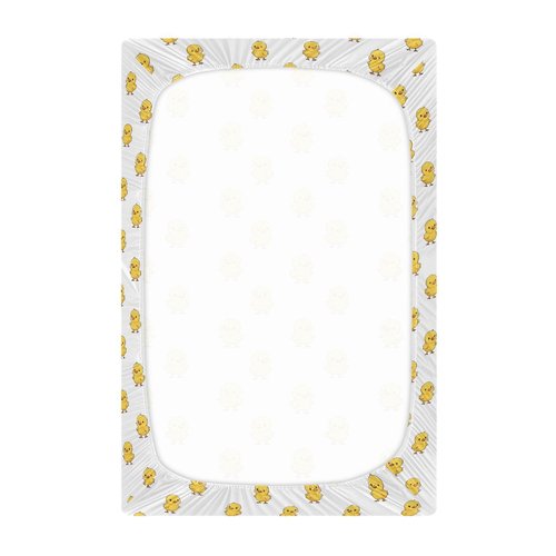 Baby Crib Sheet Rubber Ducks Crib Mattress for Boys and Girls Playard Sheet Soft Breathable Fitted Baby Mattress Cover 52x28in