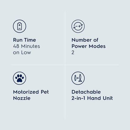 Electrolux Ergorapido Pet Cordless Vacuum Cleaner - 2-in-1 Design with Motorized Pet Nozzle | 48-Minute Run Time, Chili Red