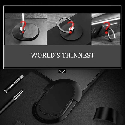 2PACK Cell Phone Ring Holder，Finger Ring Stand Universal 360 Degree Rotation Super-Thin Ring Grip for Magnetic Car Mount, All Smartphones and Tablets.
