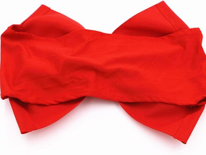 Elegant Red Chair Sashes by [Brand Name] - 10pcs Elastic Spandex Wedding & Party Decorations
