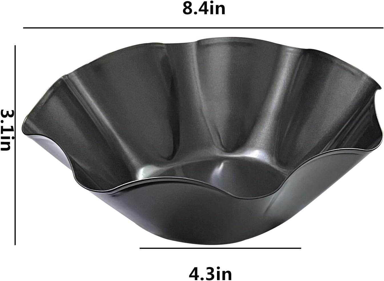 Skiennix Taco Shell Bowl Maker - 3 Pack Nonstick Carbon Steel Tortilla Molds | 8.4" Baking Pans for Tostadas