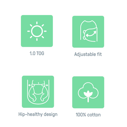 SwaddleMe by Ingenuity Original Swaddle, 100% Cotton, Improves Sleep & Calms Startle Reflex, Preemie Size, Up to 7 Pounds, 1-Pack, Baby Swaddle Blanket - Cream