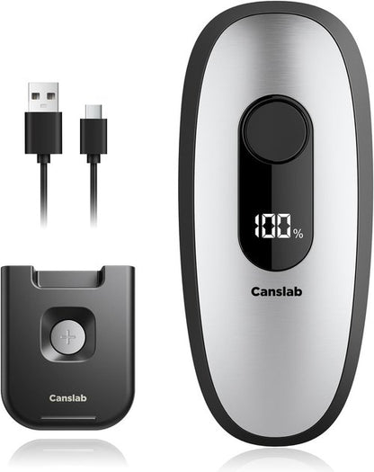 Canslab IRON Rechargeable Electric Can Opener - Wall-Mountable, Smart Auto Stop & LED Battery Indicator
