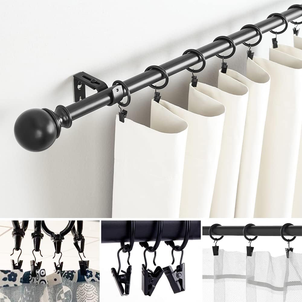 Metal Curtain Clips by [Brand Name] - 100 Pack for Party Decor, Photo Display & Crafts | Black