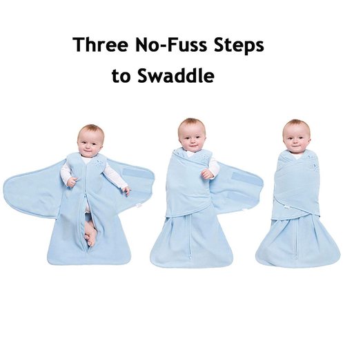 HALO 100% Cotton Sleepsack Swaddle, 3-Way Adjustable Wearable Blanket, TOG 1.5, Sage, Newborn, 0-3 Months