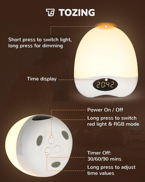 Egg Night Light for Nursery, Portable Rechargeable Baby Nightlight with Touch Control & RGB Color Changing, Dimmable Breastfeeding Lamp with Timer, Cute Wireless Night Light, Newborn Essentials