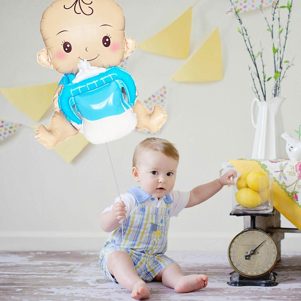 Skiennix Baby Balloon Set - Large 20" x 31" Thickened Foil Balloons for Weddings & Birthdays