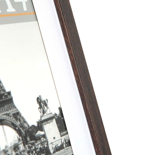 kennethan 12x16 Picture Frame Rustic Brown 3 Pcs in 1 set 12x16 Frame can Display 8.5x11 inch Picture with Mat or 12x16 inch Picture Without Mat on the Wall