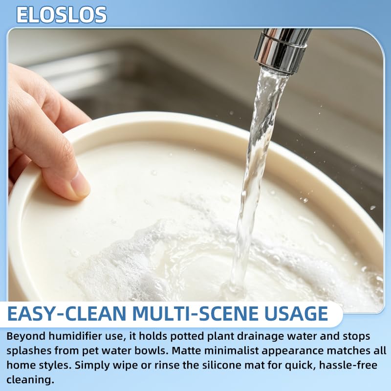 Milky Silicone Tray for Levoit Classic 160 & Small Humidifiers - 9x9in