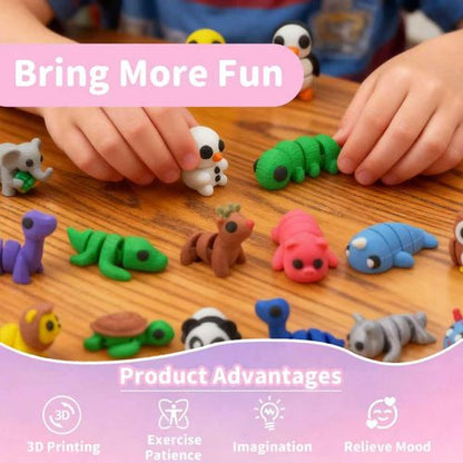 Christmas Advent Calendar 2025 - 24-Day Holiday Countdown with 3D Printed Animals | Educational STEM Toys & Party Favors