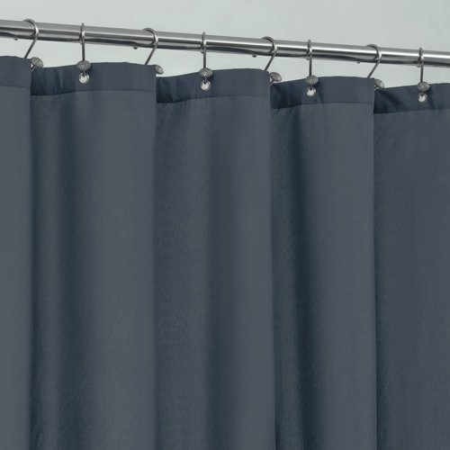 ALYVIA SPRING Extra Long Fabric Shower Curtain Liner Waterproof - 72" x 84", Soft & Lightweight XL Shower Curtain with 3 Magnets, Machine Washable - 72x84, Stone Blue