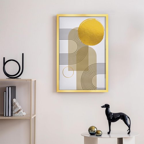 LaVie Home 11x17 Picture Frame for Wall Display, 11x17 Gold Picture Frame with HD Plexiglas, 11 x 17 Poster Frame 1 Pack, Display Frame for Vertical or Horizontal, Classic Collection