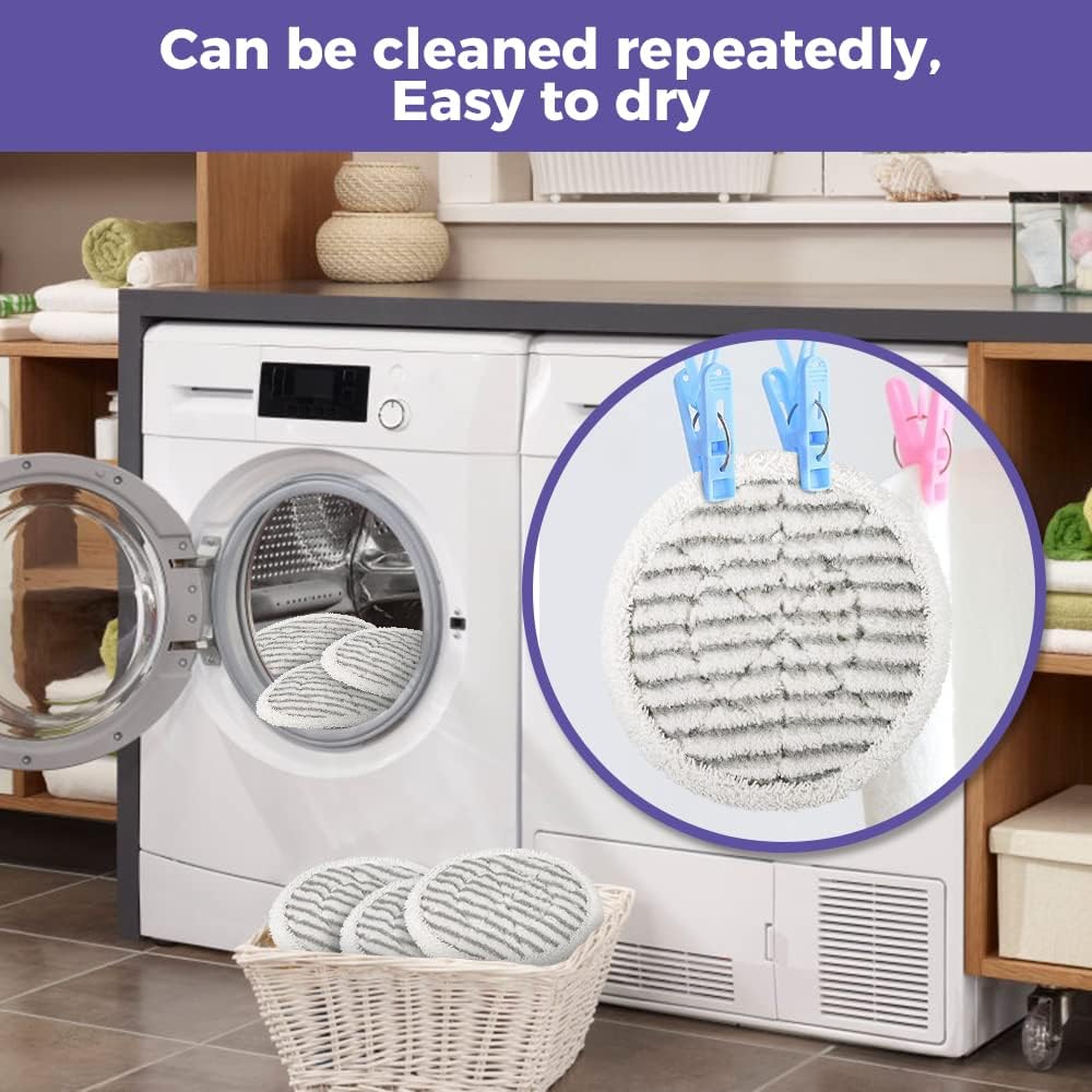 Shark Replacement Steam Mop Pads - Compatible with S7000 Series | 6-Pack for Effective Cleaning