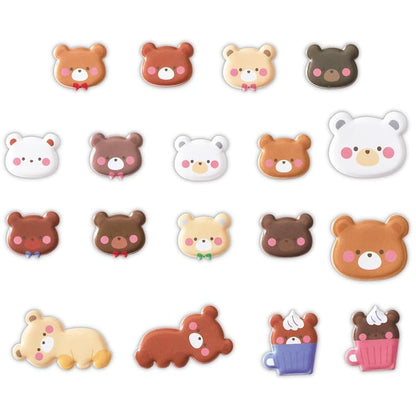 Bear Squishy Sticker Set - Hallmark Variation of Bear