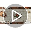 Artscope Christmas Tree Table Runner 13x72 Inch - Red - Holiday Decor
