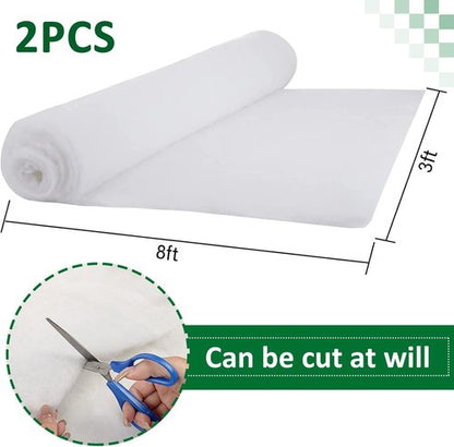 Cosweet Fake Snow Blanket - Thickened 3 x 8 Ft Faux Sheet for Crafts & Holiday Displays