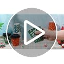 Christmas Coffee Cups with Lids 12 oz Ripple Wall Warm - 100 Pack