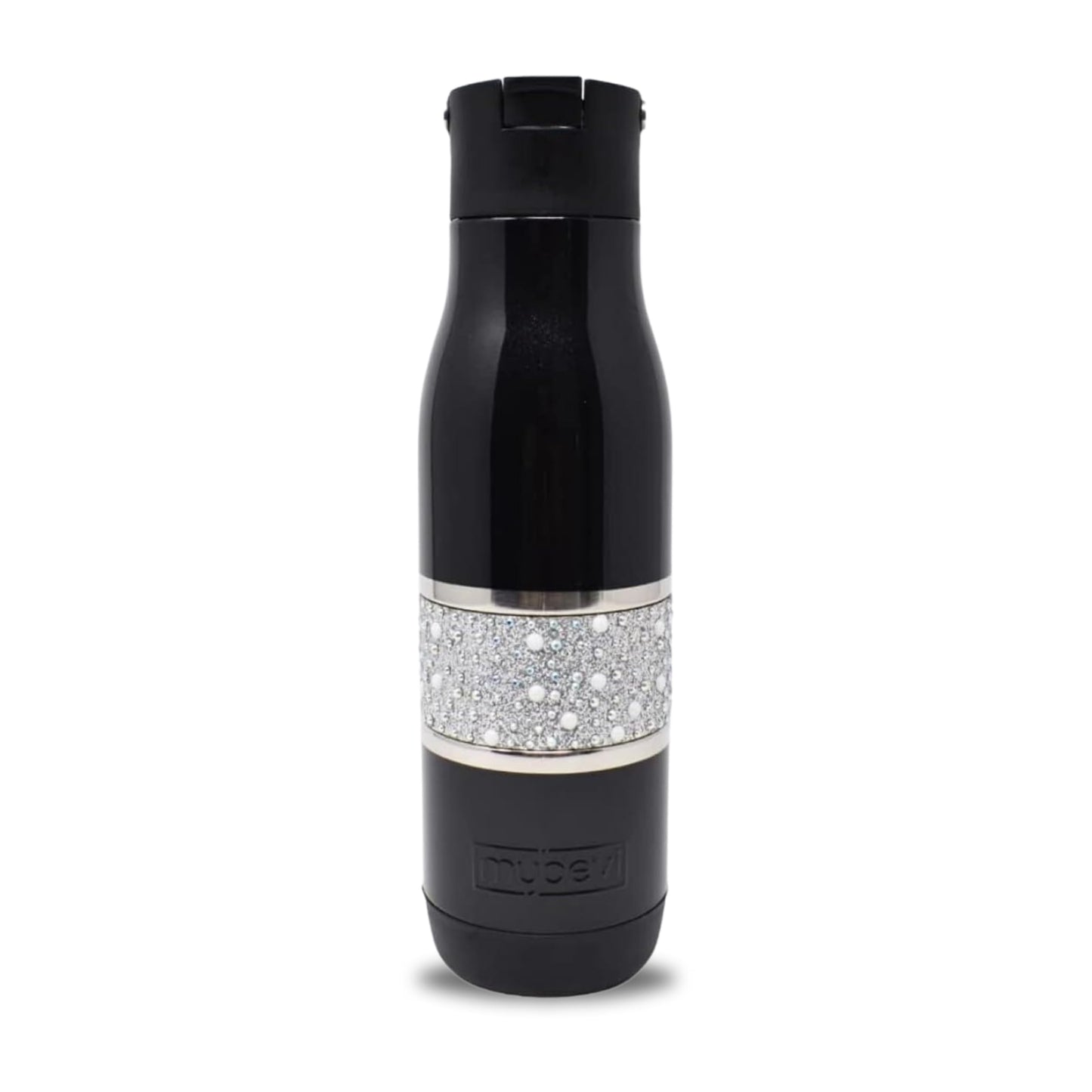 MyBevi Hollywood Insulated Tumbler – 20oz Stainless Steel Travel Cup with Leak-Resistant Lid | BPA-Free, Reusable, Fits Cup Holders, Hot & Cold for Gym, Work, or Commute – Sport Black