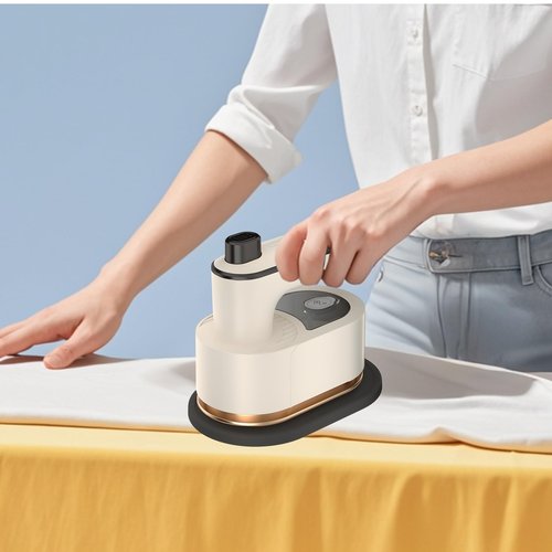 Handheld Clothes Steamer, Foldable Portable Garment Iron for Travel and Home, Fast Heat-Up, Compact Mini Steamer, ABS PET Metal, Wrinkle Removal for Shirts Dresses Suits
