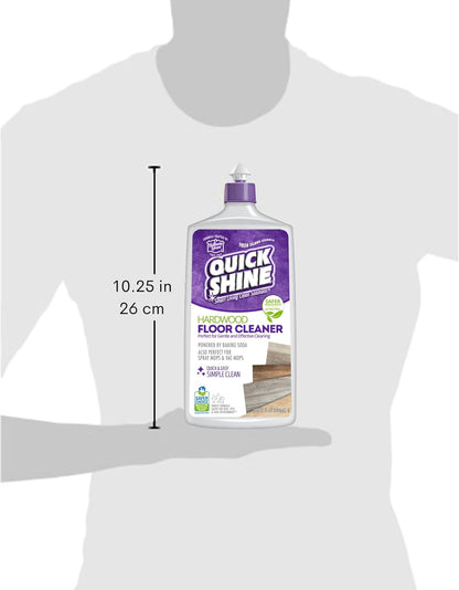 Quick Shine Hardwood Floor Cleaner - 27oz, 2-Pack | Streak-Free, No Rinse Formula | Safe & Effective Cleaning